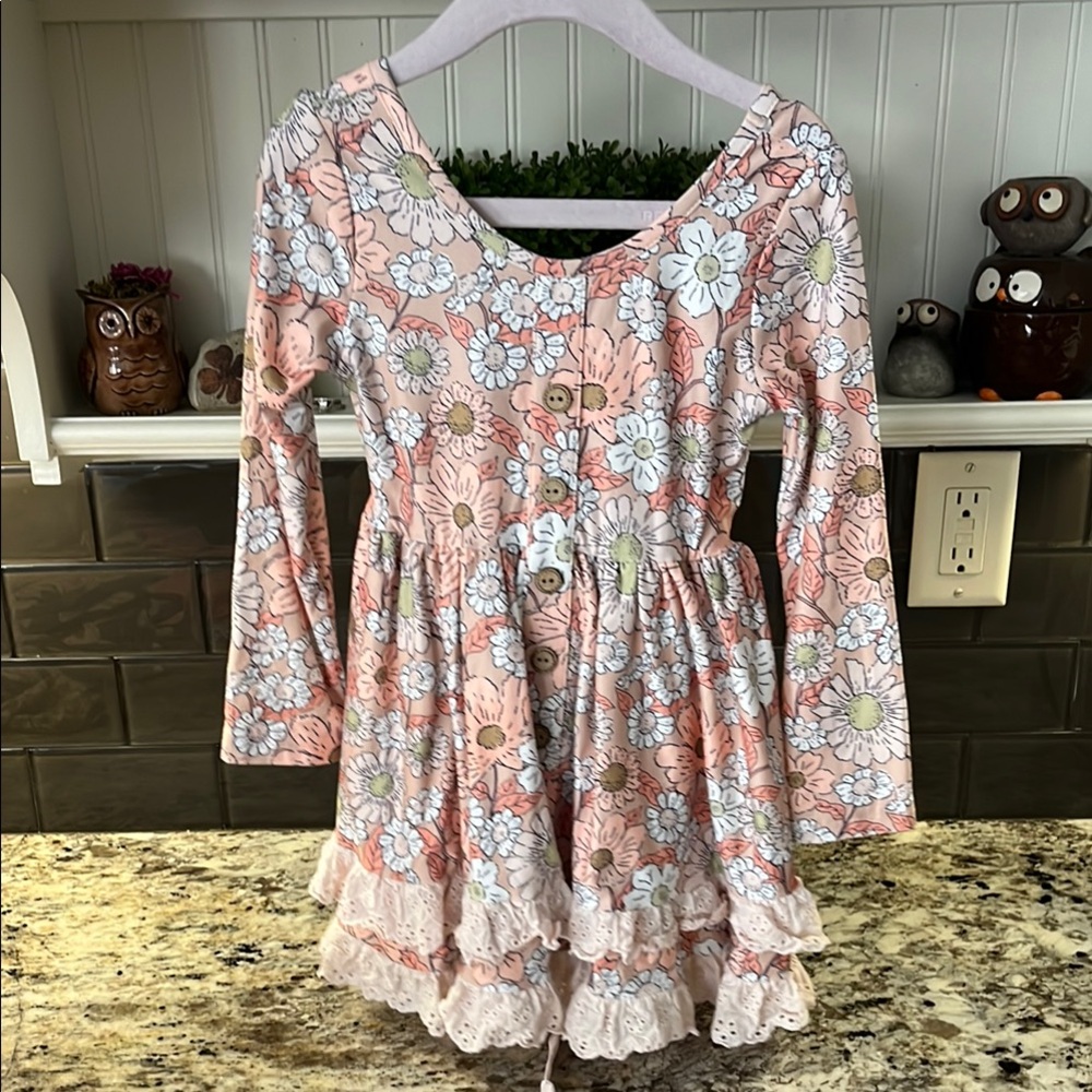 Cheeky Plum Floral Pink Kids Dress